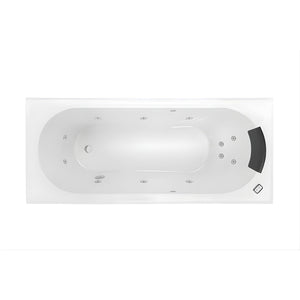 DECINA TURIN INSET CONTOUR SPA BATH GLOSS WHITE (AVAILABLE IN 1520MM, 1665MM AND 1790MM) WITH 12-JETS