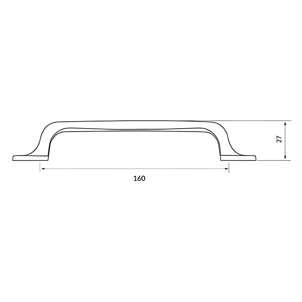 TURNER HASTINGS TUTTO CABINET HANDLE BRUSHED BRASS (MULTIPLE SIZES AVAILABLE)