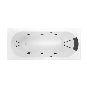 DECINA TURIN INSET DOLCE VITA SPA BATH GLOSS WHITE (AVAILABLE IN 1665MM AND 1790MM) WITH 16-JETS