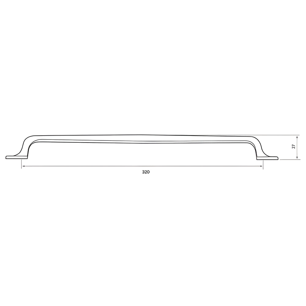 TURNER HASTINGS TUTTO CABINET HANDLE BRUSHED BRASS (MULTIPLE SIZES AVAILABLE)