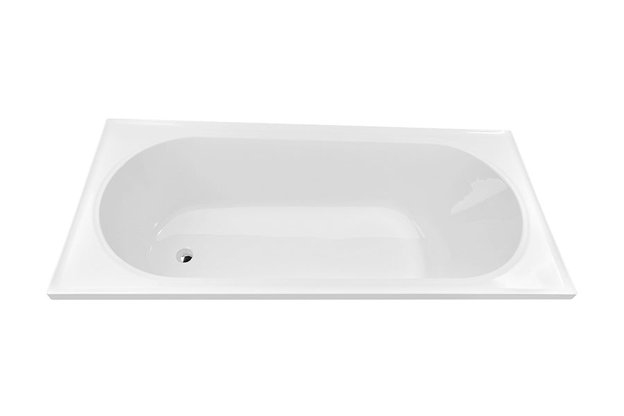 DECINA TURIN INSET BATH GLOSS WHITE (AVAILABLE IN 1520MM, 1665MM AND 1790MM)