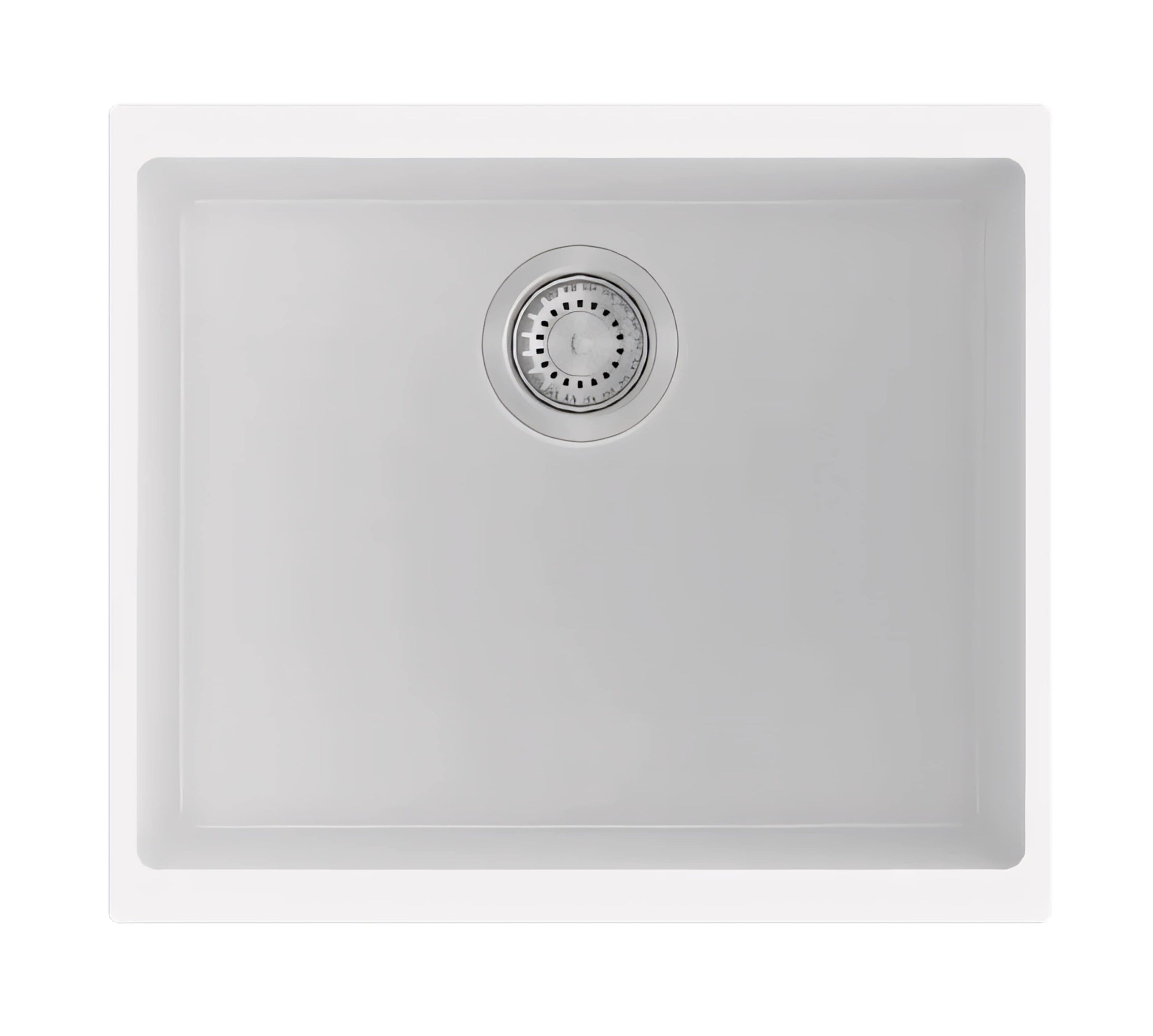 AQUAPERLA CARYSIL SINGLE BOWL SINK BLACK GRANITE 530MM