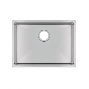AQUAPERLA T304 HANDMADE SINGLE BOWL SINK STAINLESS STEEL 600MM