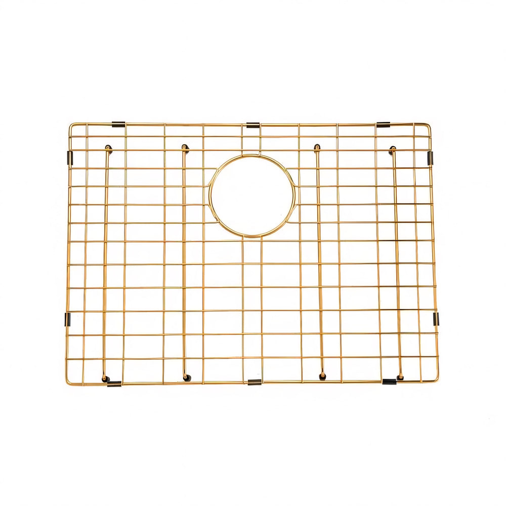 AQUAPERLA T304 HANDMADE SINGLE BOWL LAUNDRY SINK BRUSHED GOLD 600MM
