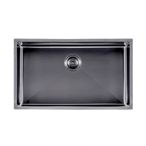 AQUAPERLA T304 HANDMADE SINGLE BOWL LAUNDRY SINK GUN METAL GREY 762MM