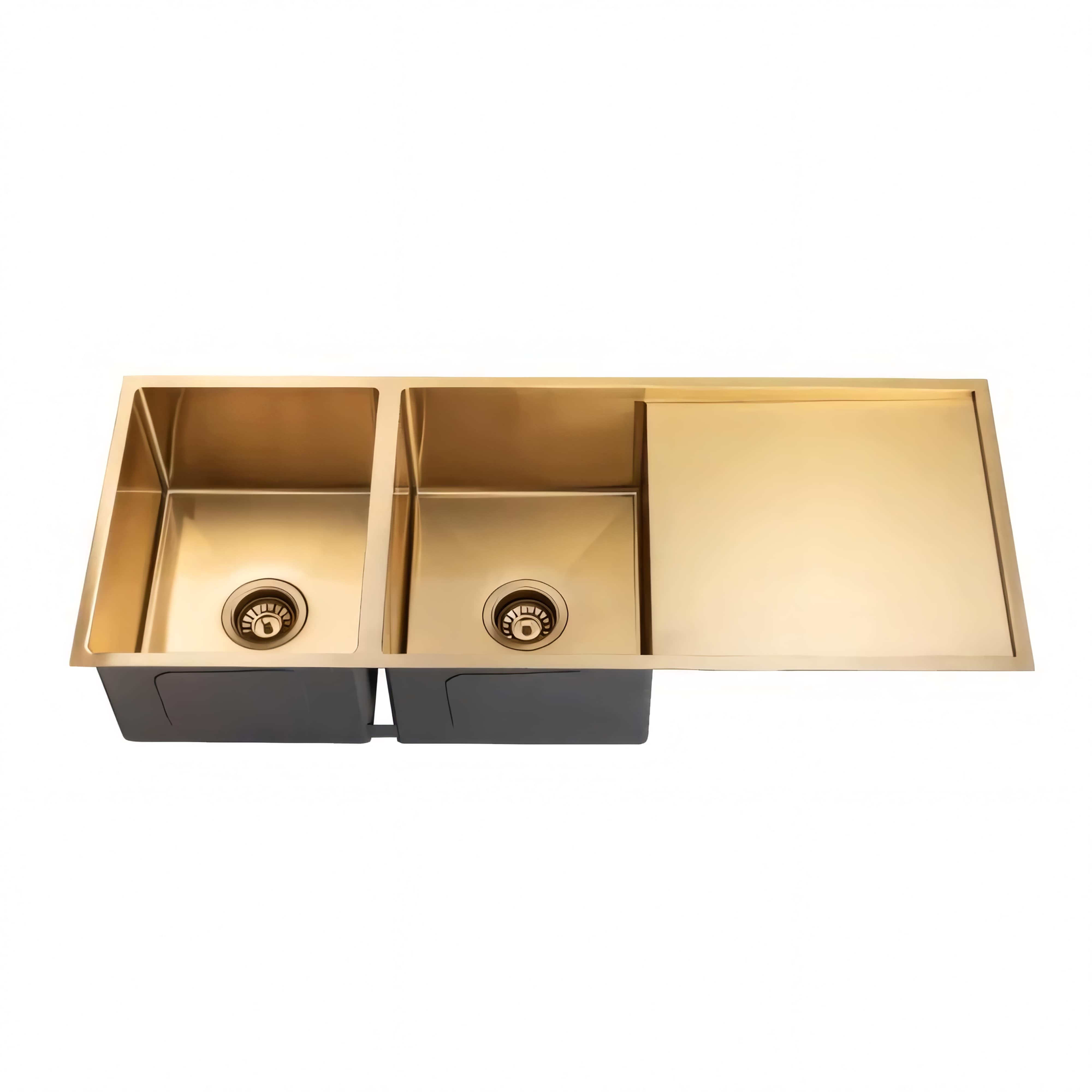 AQUAPERLA T304 UNDERMOUNT DOUBLE BOWL SINK STAINLESS STEEL 1160MM