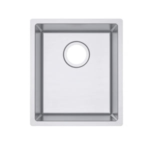 AQUAPERLA T304 HANDMADE SINGLE BOWL KITCHEN SINK STAINLESS STEEL 380MM