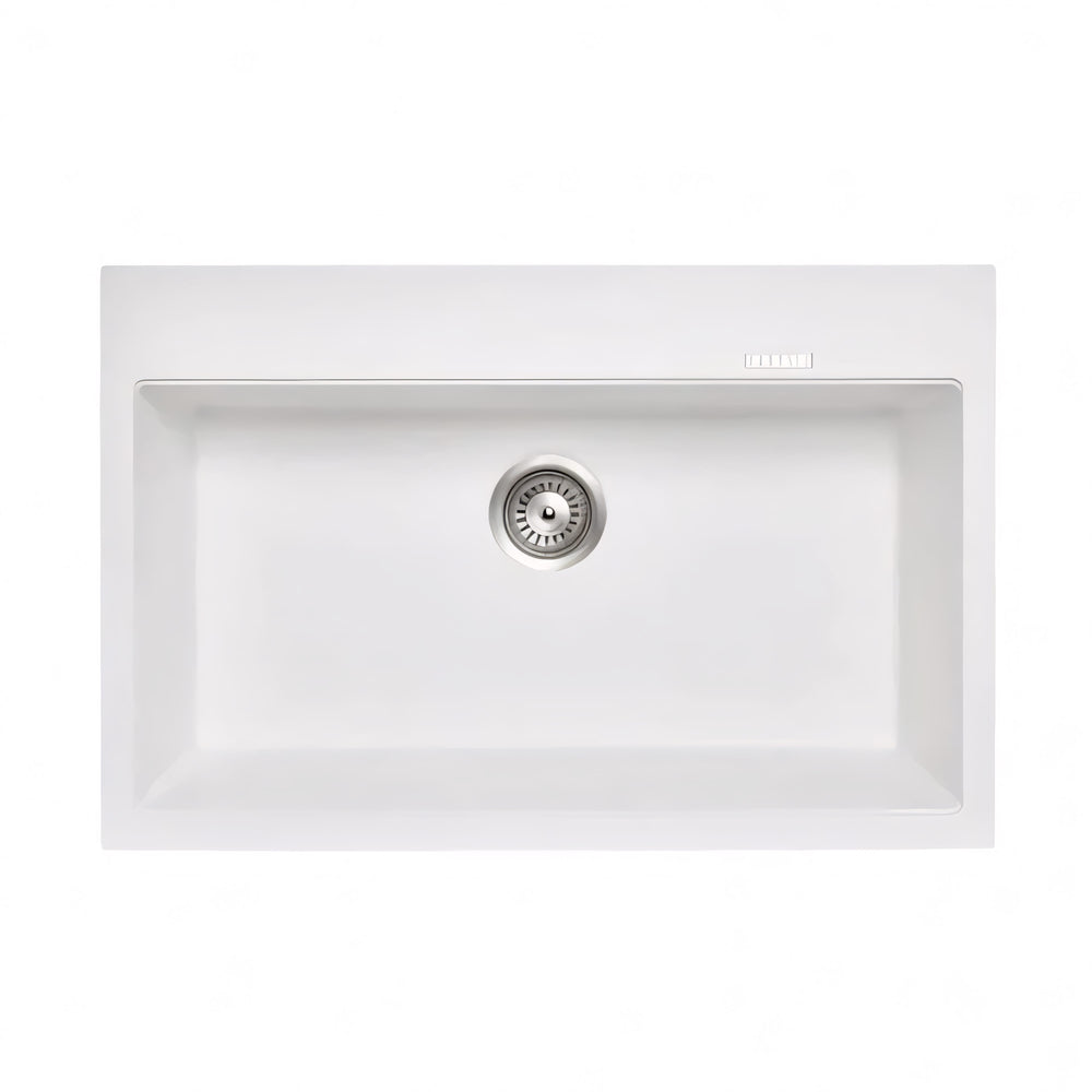 CARYSIL  SINGLE BOWL GRANITE STONE KITCHEN SINK WHITE 780MM