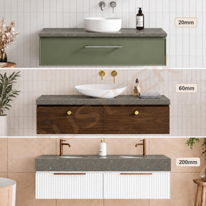TIMBERLINE SILKSURFACE TERRAMOSS SINGLE BOWL VANITY TOP
