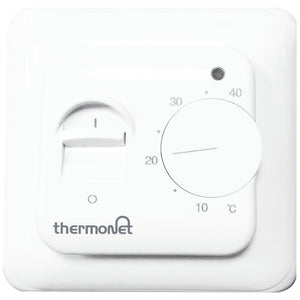 THERMOGROUP THERMOTOUCH MANUAL THERMOSTAT WHITE