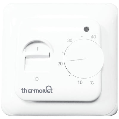 THERMOGROUP THERMOTOUCH MANUAL THERMOSTAT WHITE