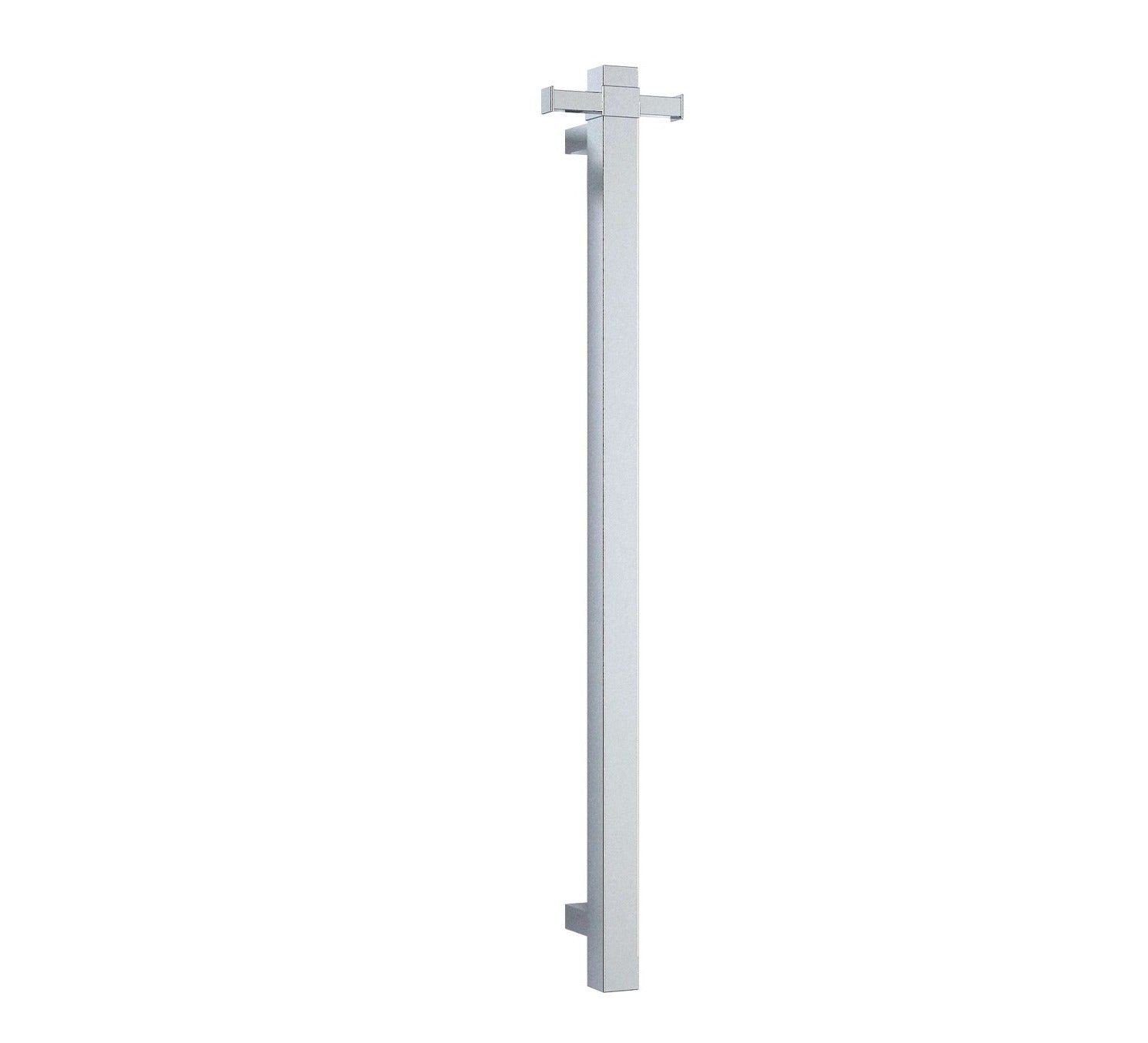 THERMOGROUP SQUARE VERTICAL SINGLE BAR HEATED TOWEL RAIL 900MM