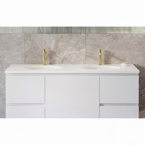 TIMBERLINE SILKSURFACE ARCTIC WHITE DOUBLE BOWL LAUNDRY LAMINATED SLAB TOP