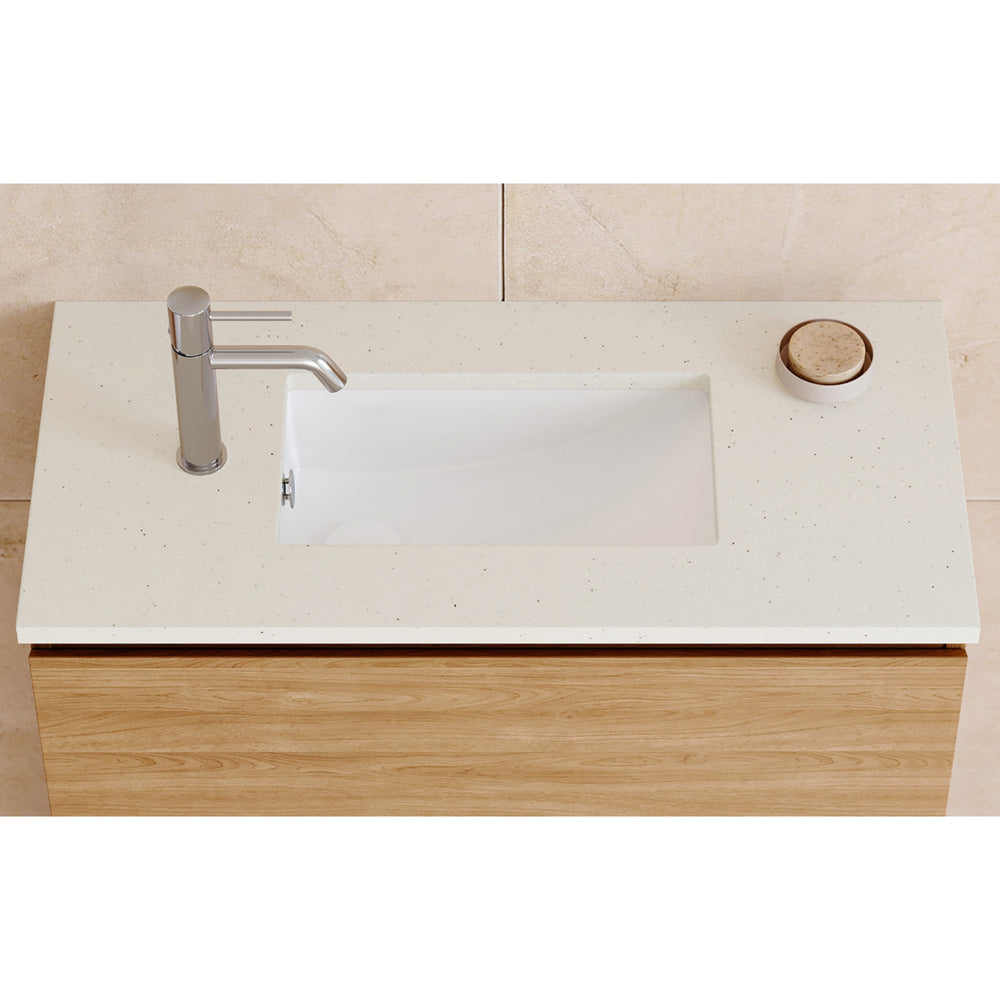 TIMBERLINE SILKSURFACE CANVAS MIST SINGLE BOWL VANITY TOP