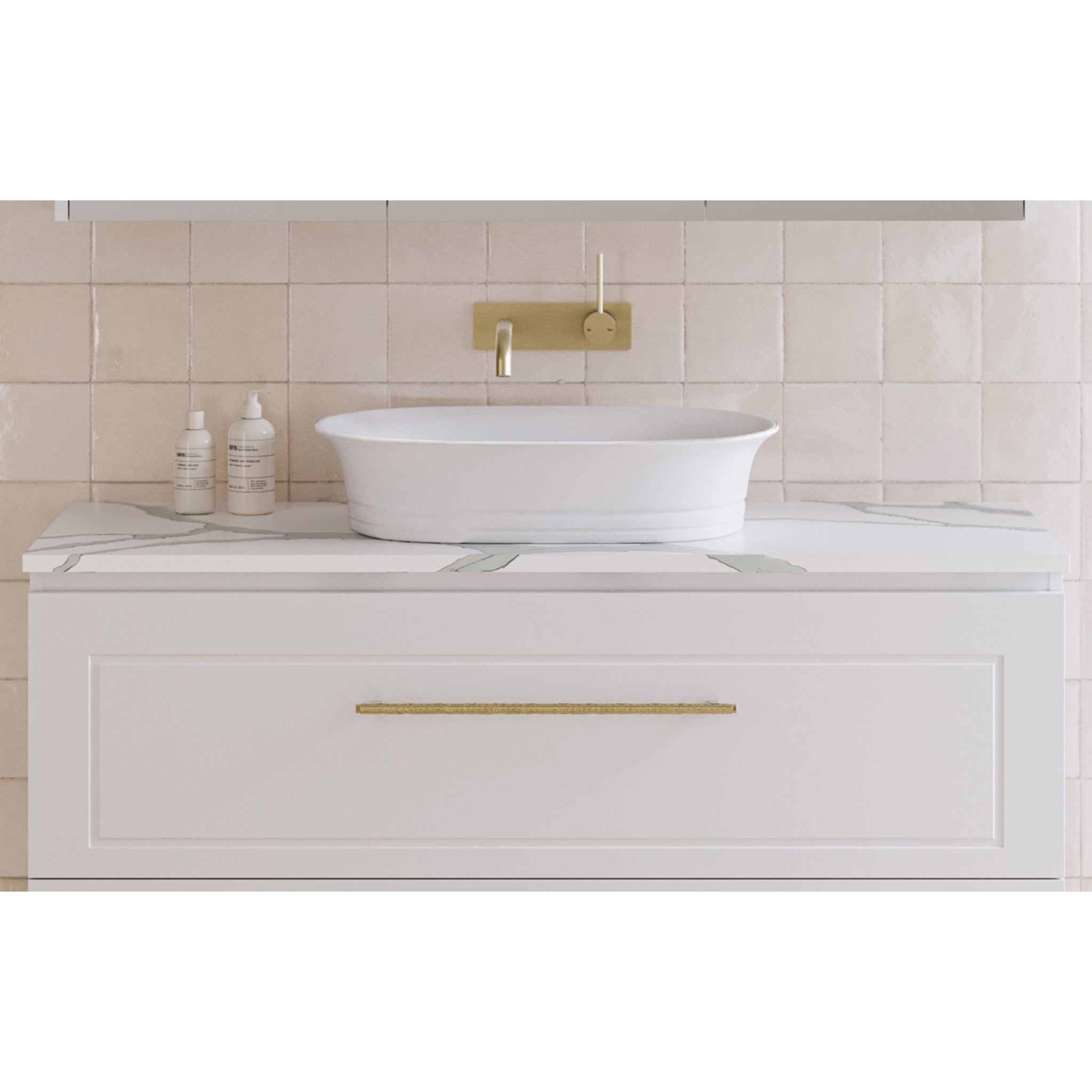 TIMBERLINE SILKSURFACE ICE NUOVO SINGLE BOWL VANITY TOP