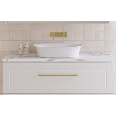 TIMBERLINE SILKSURFACE ICE NUOVO SINGLE BOWL LAUNDRY LAMINATED SLAB TOP