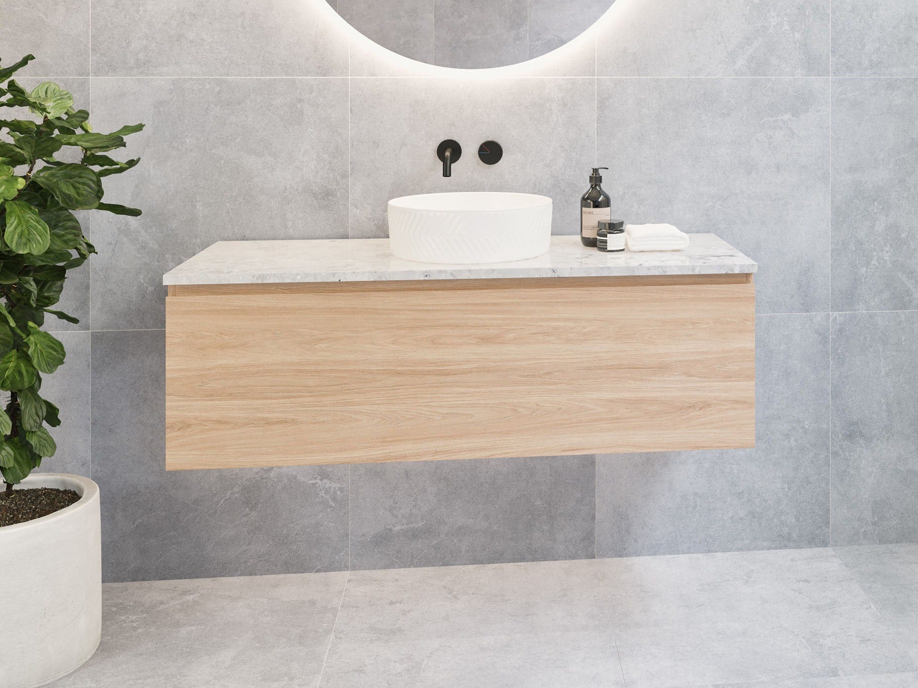 TIMBERLINE KINGSLEY CUSTOM WALL HUNG VANITY (ALL SIZING)