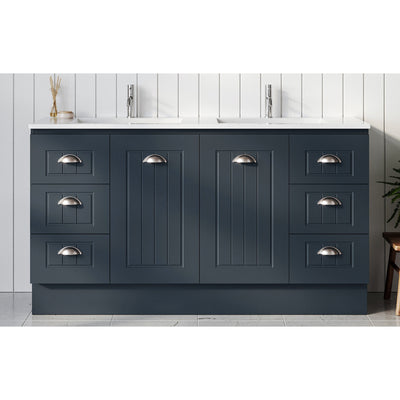 TIMBERLINE NAVY BLUE SATIN CABINET SAMPLE