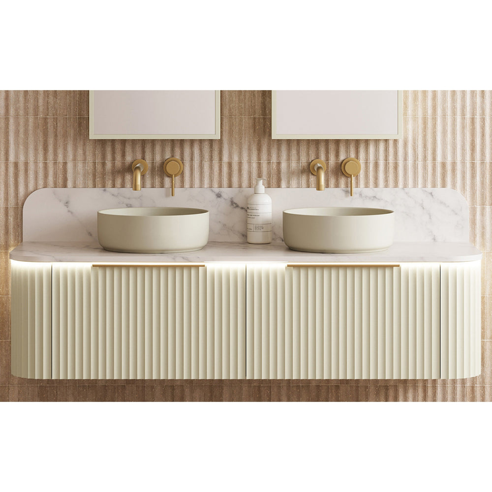 TIMBERLINE SILKSURFACE OPALORA DOUBLE BOWL VANITY TOP