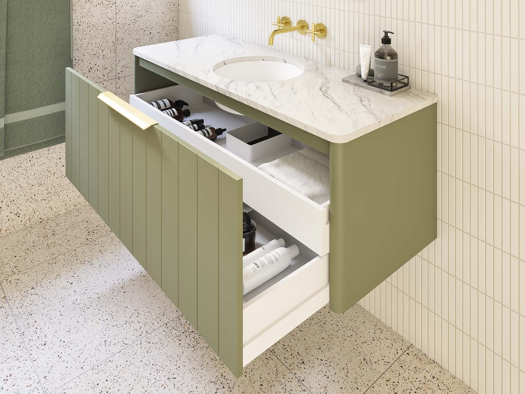 TIMBERLINE SABA CUSTOM WALL HUNG VANITY (ALL SIZING)