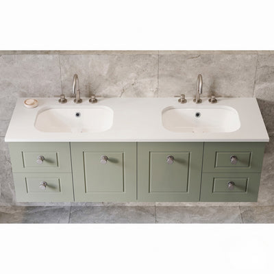TIMBERLINE SILKSURFACE STAR DUST DOUBLE BOWL VANITY TOP