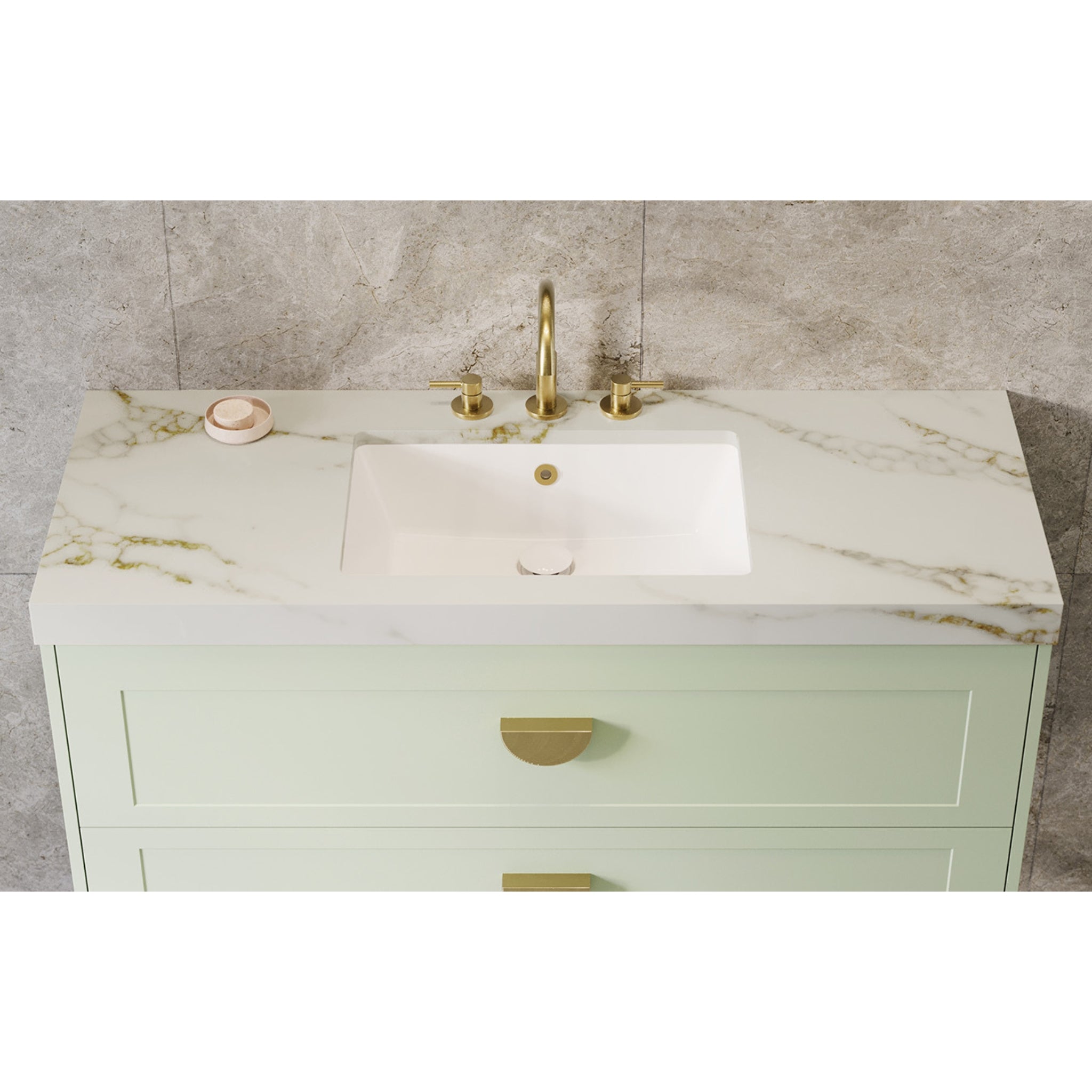 TIMBERLINE SILKSURFACE TOPAZ SINGLE BOWL VANITY TOP