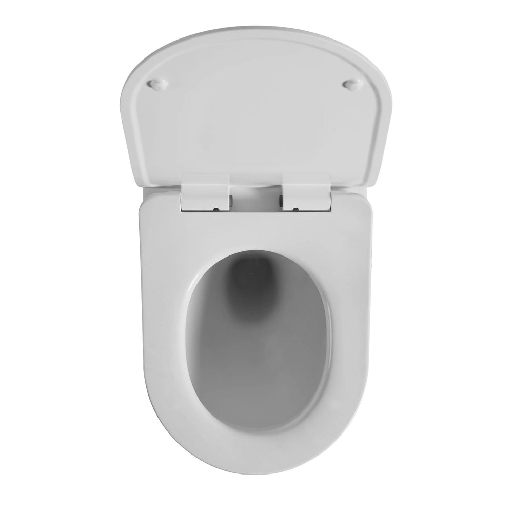 VITO VEX WALL FACED TOILET PAN WITH R&T IN WALL CISTERN PACKAGE GLOSS WHITE