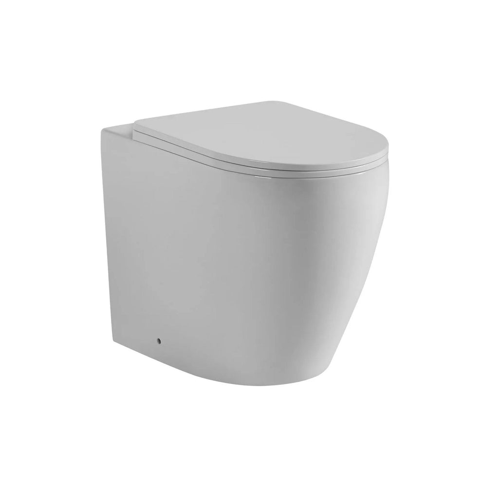 VITO SERENO RIMLESS WALL FACED TOILET PAN WITH R&T IN WALL CISTERN PACKAGE GLOSS WHITE