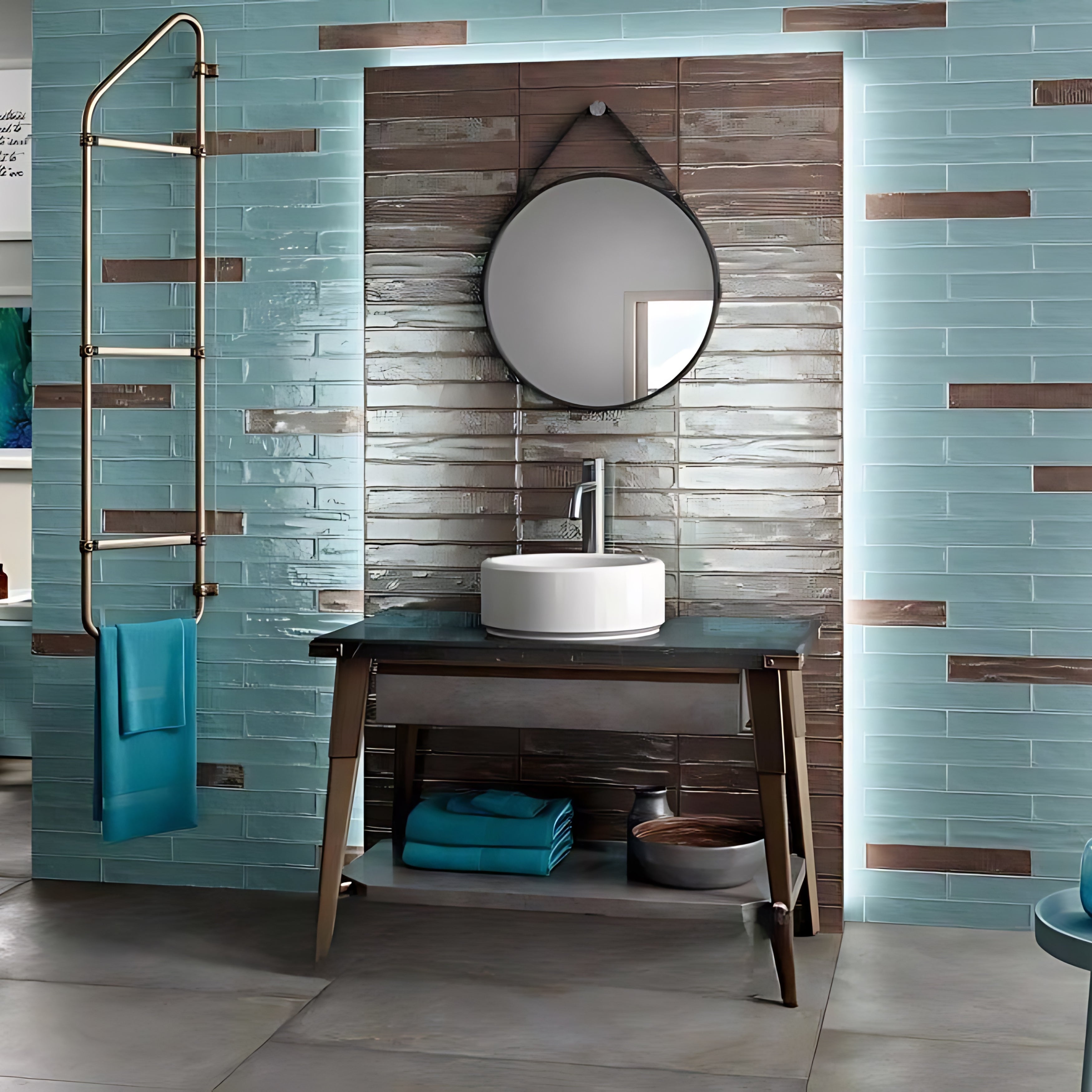 EVERSTONE VICTORY PETROL GLOSSY 370X61MM PLANK TILE (PER BOX)