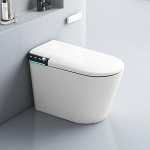 FLUVA U1 INTELLIGENT TOILET W/ AUTOFLUSH REMOTE CONTROLLED BIDET WHITE