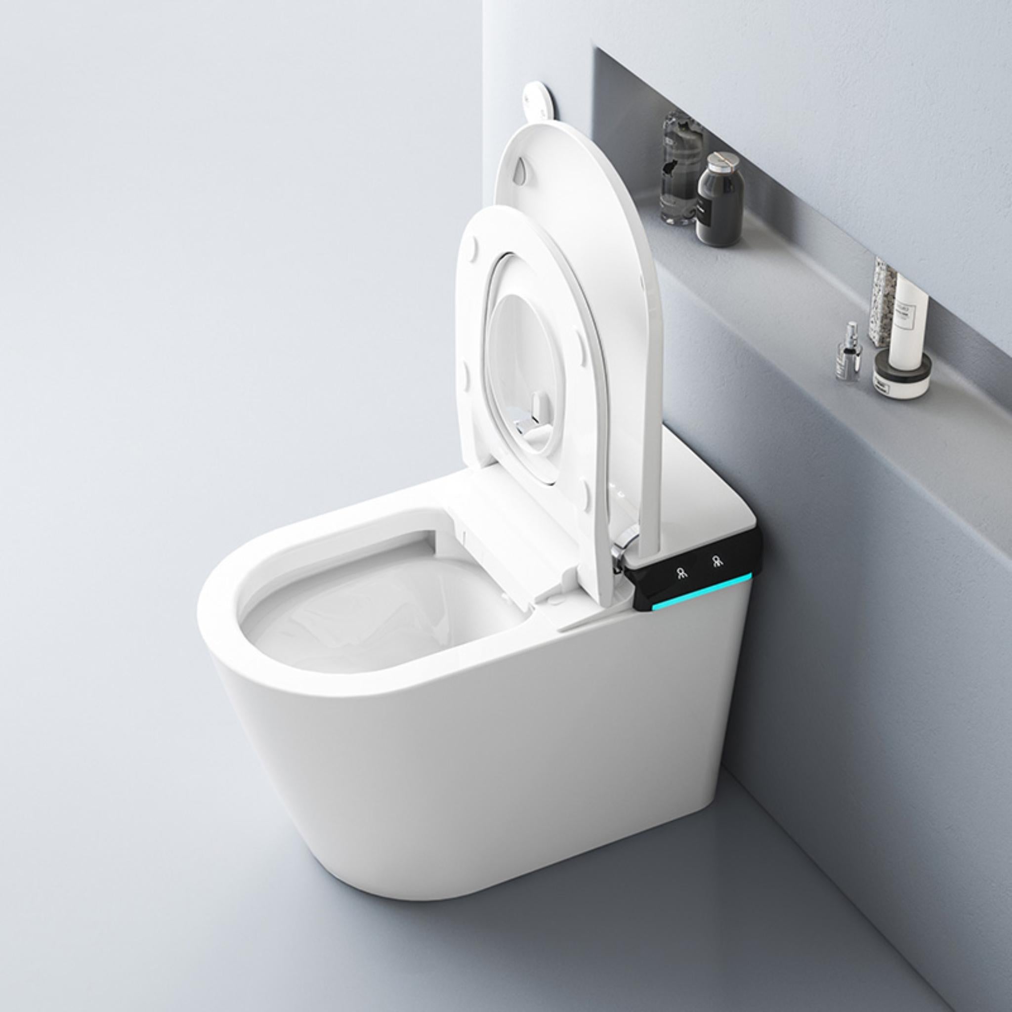 FLUVA U1 INTELLIGENT TOILET W/ AUTOFLUSH REMOTE CONTROLLED BIDET WHITE