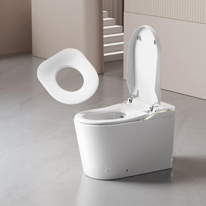 FLUVA U6 INTELLIGENT TOILET W/ AUTOFLUSH REMOTE CONTROLLED BIDET GLOSS WHITE