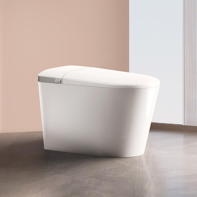 FLUVA U8 INTELLIGENT TOILET W/ AUTOFLUSH REMOTE CONTROLLED BIDET GLOSS WHITE
