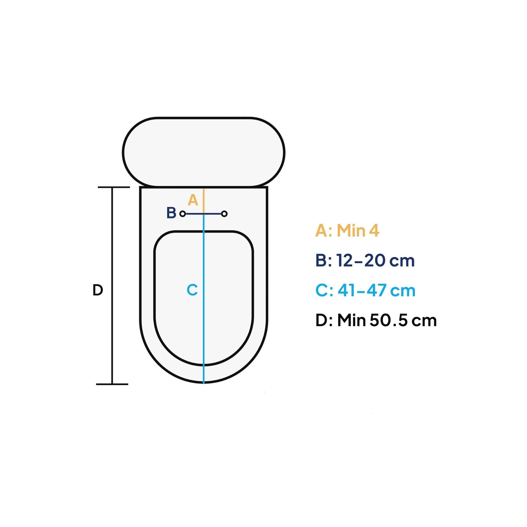 DIB U COLLECTION ULTRA SLIM BIDET WITH SIDE CONTROL GLOSS WHITE