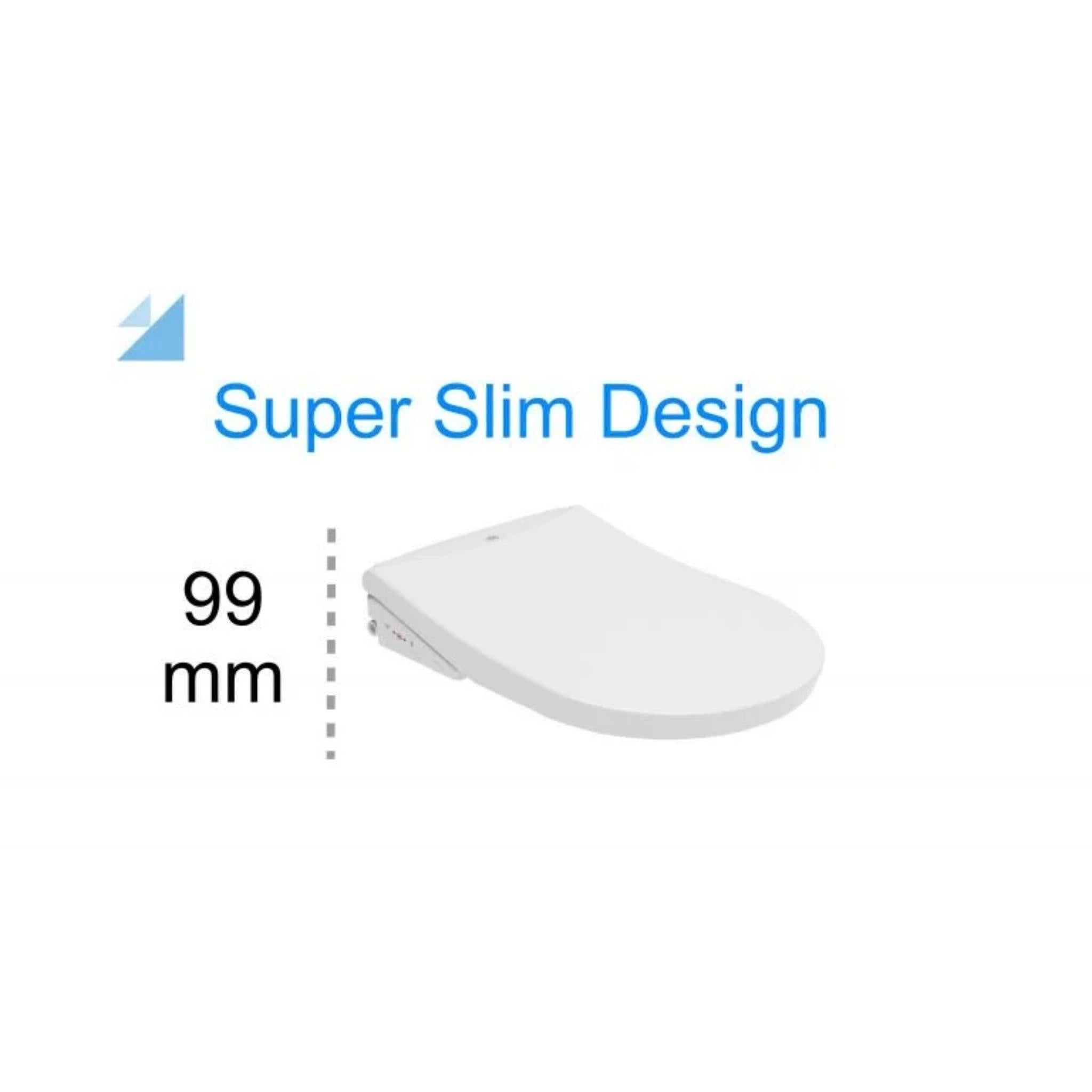 DIB U COLLECTION ULTRA SLIM BIDET WITH REMOTE CONTROL GLOSS WHITE