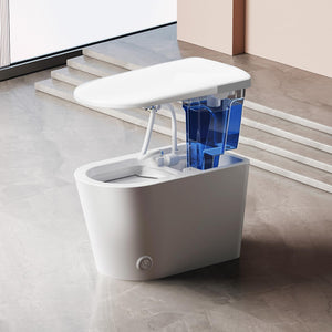 FLUVA U8 INTELLIGENT TOILET W/ AUTOFLUSH REMOTE CONTROLLED BIDET GLOSS WHITE