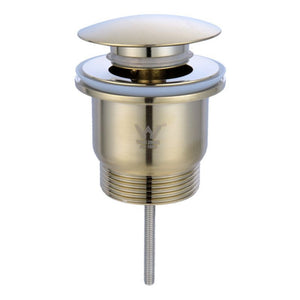 TURNER HASTINGS UNIVERSAL POP-UP MUSHROOM WASTE BRUSHED BRASS 32/40MM