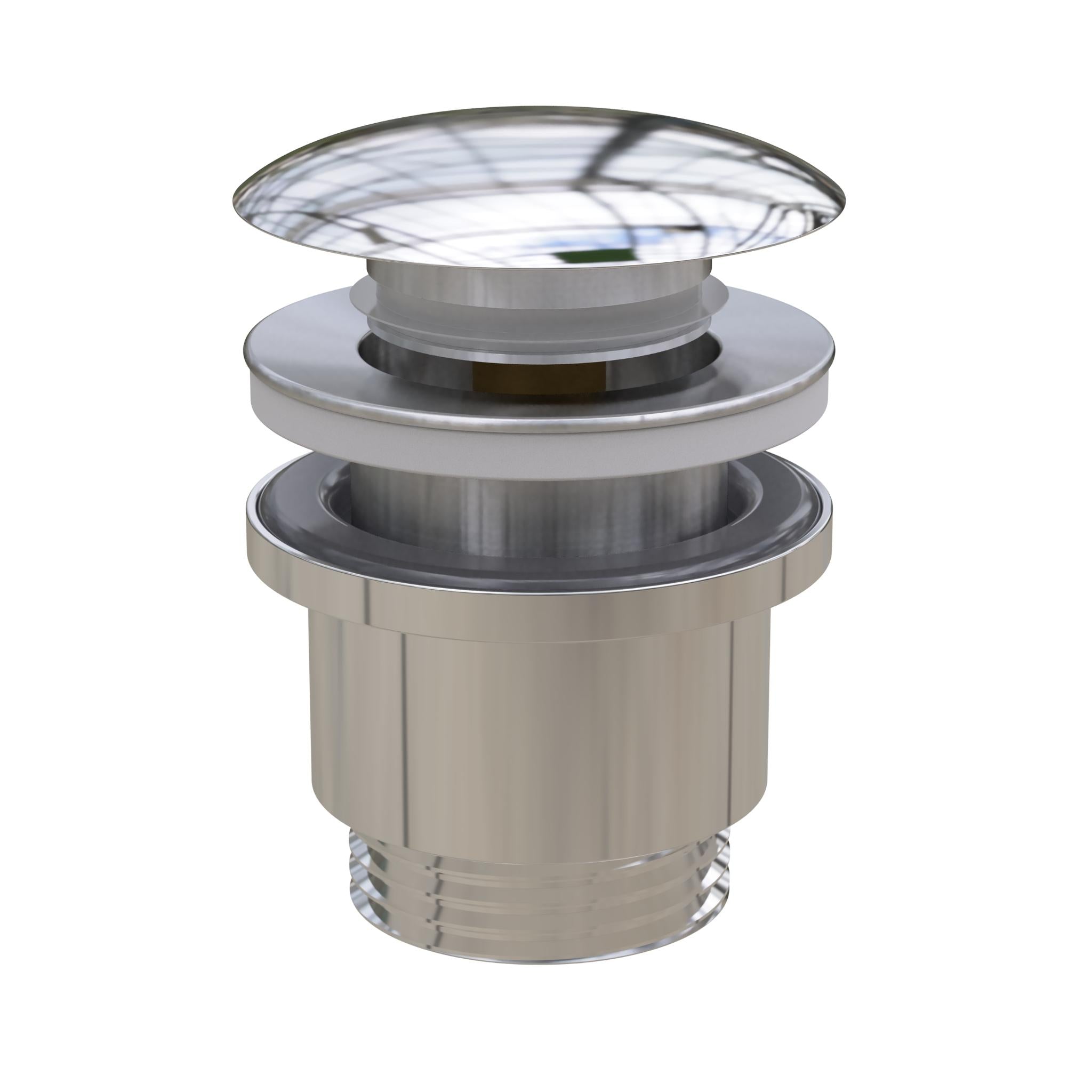 DUROCLASS 4 IN 1 POP-UP WASTE MUSHROOM HEAD CHROME 32/40MM