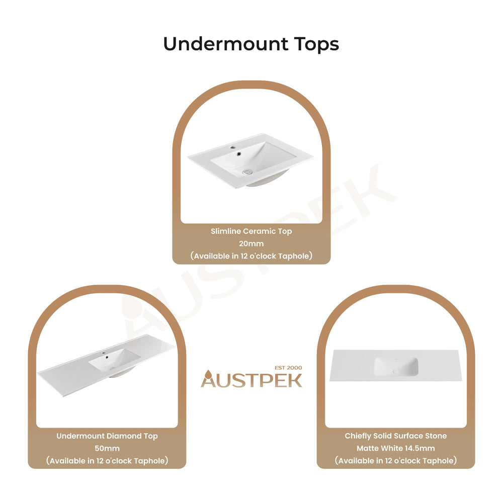 POSEIDON EVIE OAK 1500MM SINGLE BOWL FLOOR STANDING VANITY WITH KICKBOARD