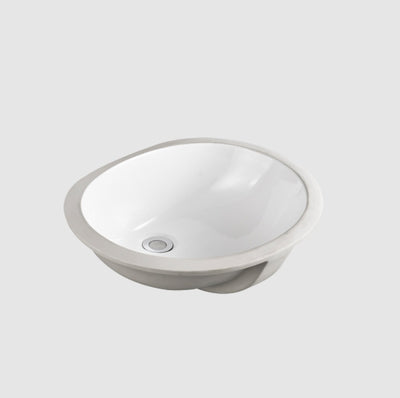 OLIVERI OSLO OVAL UNDERMOUNT BASIN WHITE 500MM
