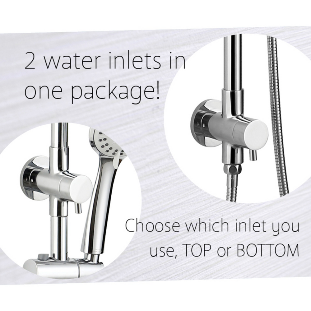 FIENZA STELLA MULTIFUNCTION TWIN SHOWER CHROME