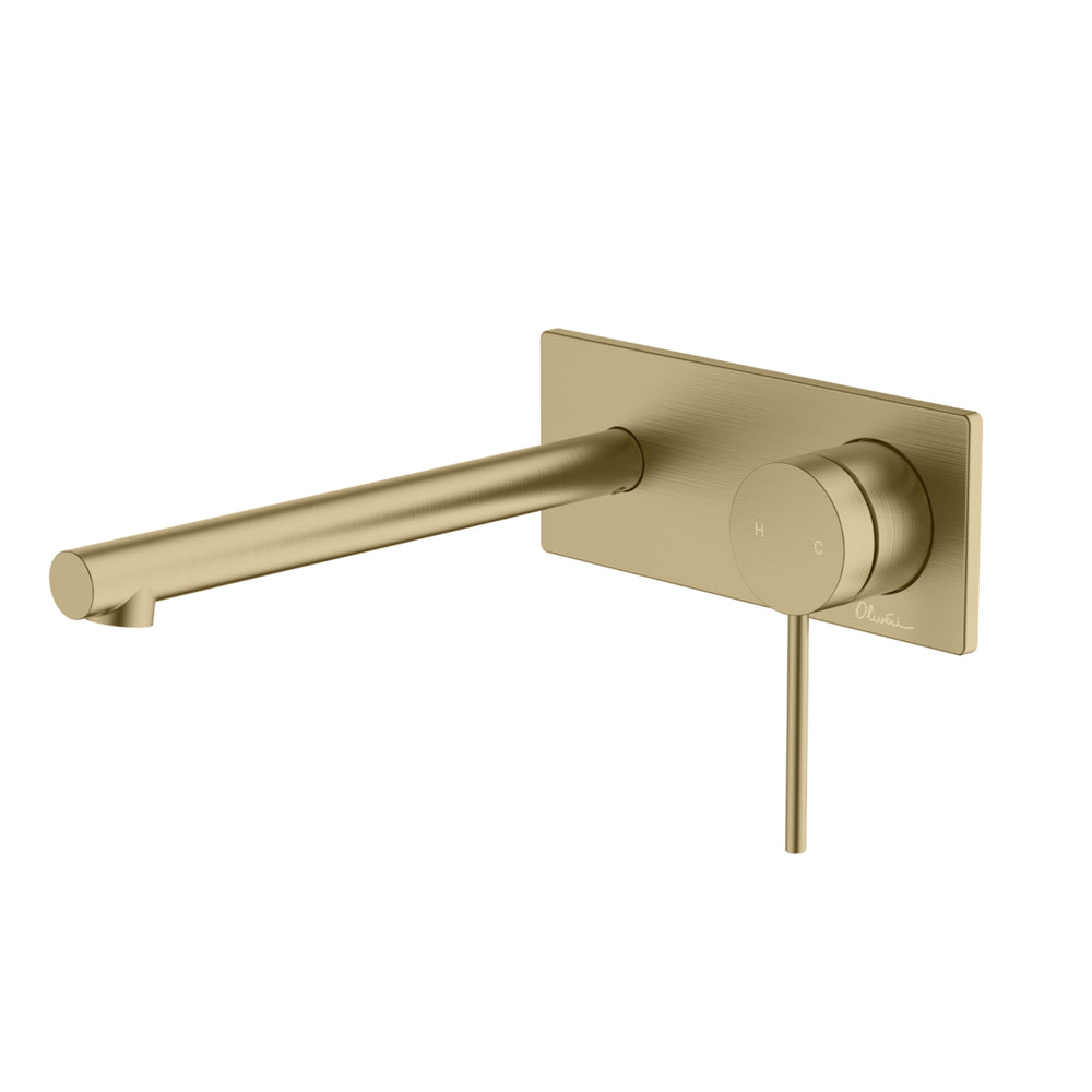 OLIVERI VENICE STRAIGHT WALL MIXER SET 172MM CLASSIC GOLD