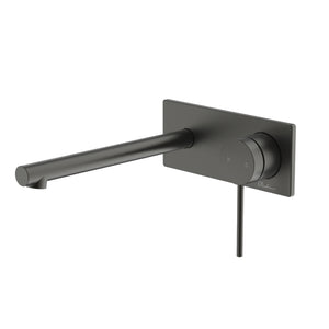 OLIVERI VENICE STRAIGHT WALL MIXER SET 172MM GUN METAL
