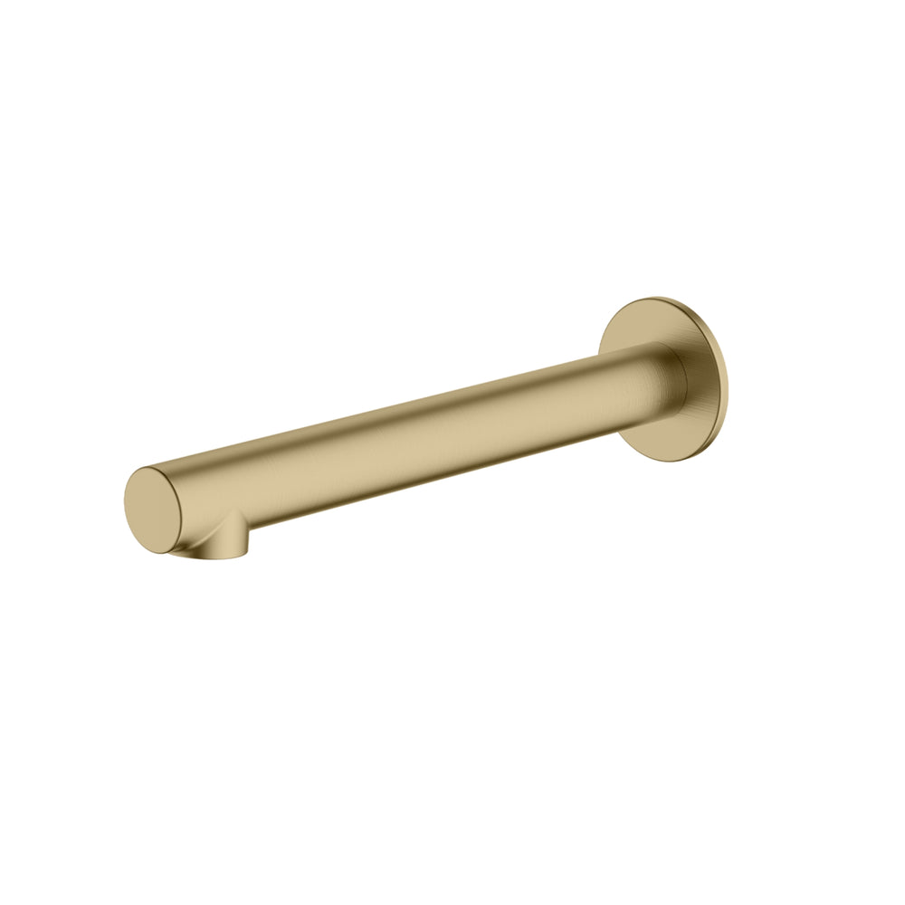 OLIVERI VENICE STRAIGHT WALL SPOUT 224MM CLASSIC GOLD