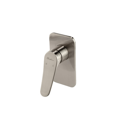 OLIVERI VERONA LEAD FREE WALL MIXER 145MM BRUSHED NICKEL