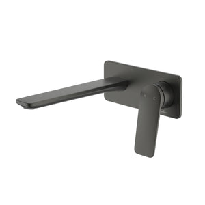 OLIVERI PARIS WALL MIXER SET 175MM GUN METAL