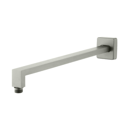 OLIVERI MONACO WALL MOUNTED SHOWER ARM 380MM BRUSHED NICKEL