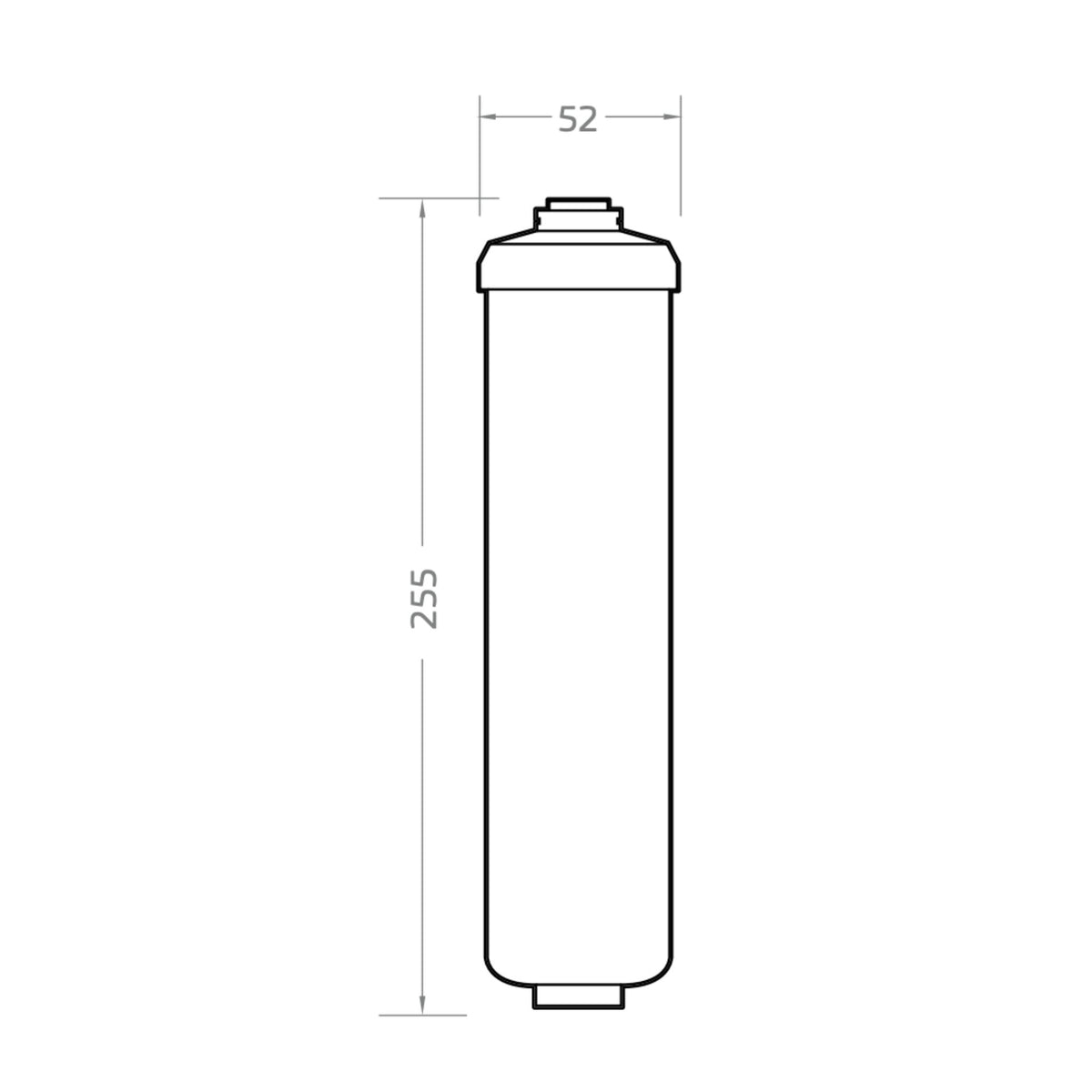 PURETEC INLINE SILVER GAC CARTRIDGE 10 INCH1/4" QUICK CHANGE T CONNECTION SUITS X4