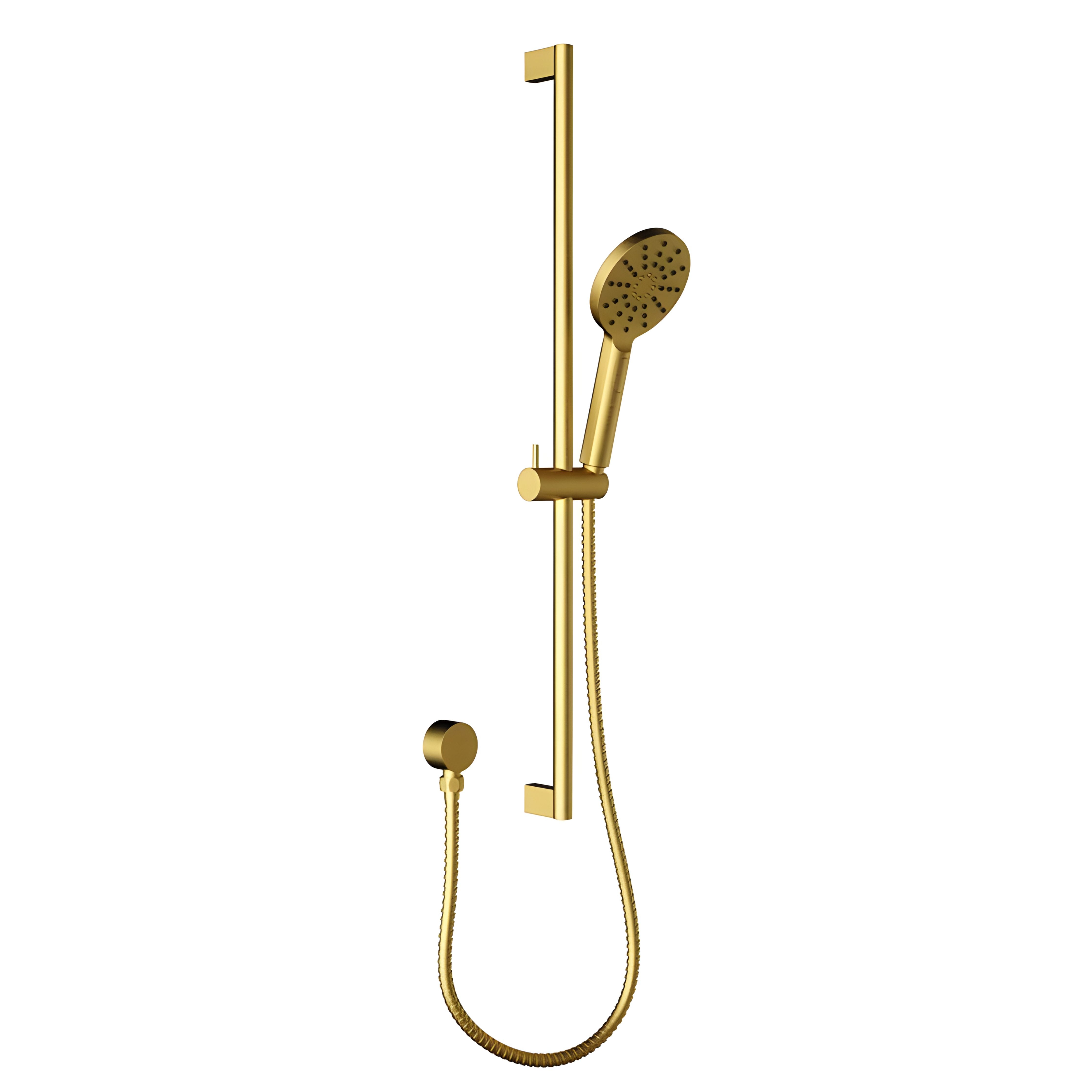 IKON CORA ROUND SLIDING SHOWER SET BRUSHED GOLD