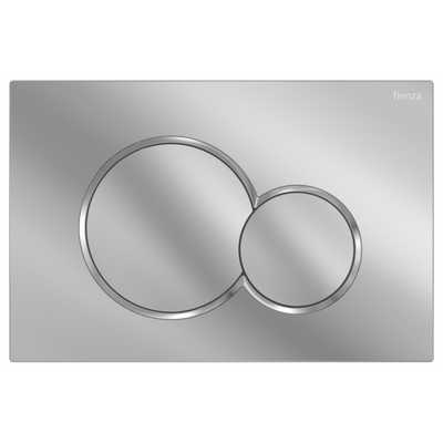 FIENZA SIGMA ROUND BUTTON FLUSH PLATE 246MM CHROME
